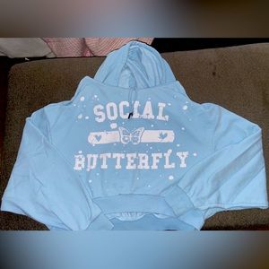 Cropped Hooded Sweatshirt